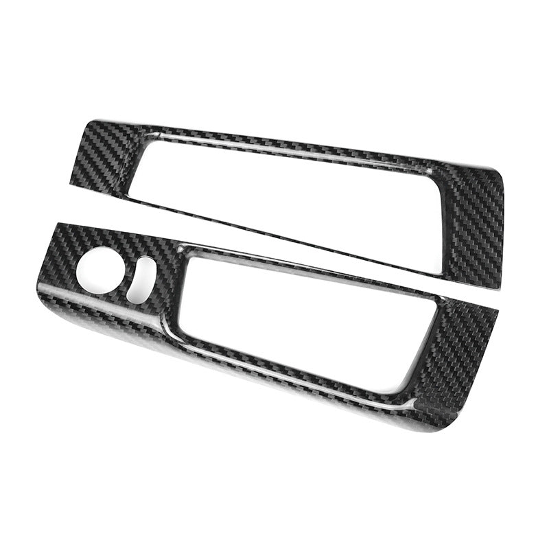 Real Carbon Fiber Window Switch Panel Trim for Fiat 500