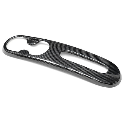Real Carbon Fiber Cup Holder Trim for Fiat 500 / 595 (US-Spec)