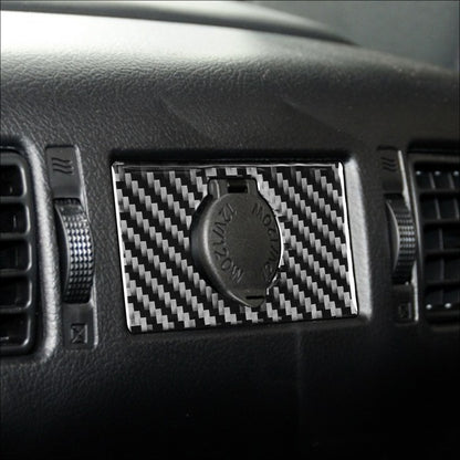 Prepreg Dry Carbon 3*3 3K Carbon Fiber Rear Seat Cigarette Lighter Switch Cover Trim for Toyota Tundra XK50 Facelift (2014-2021)