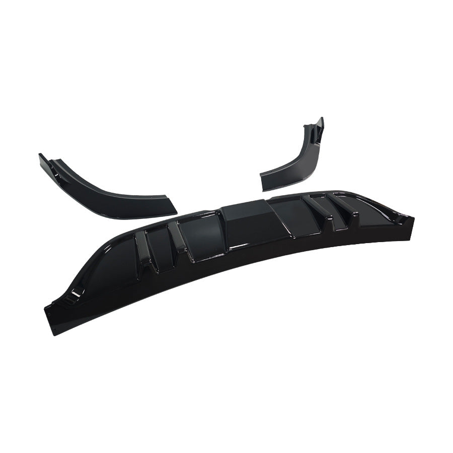 Blacked-Out 3-Section Rear Diffuser Lip for Lexus RX350 (2023 - 2026)