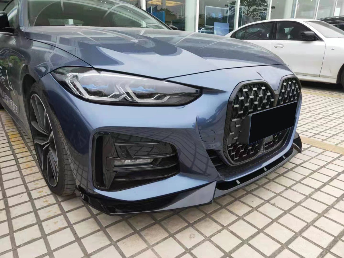 3-Section Competition Front Lip Spoiler for BMW 4 Series G22 (2021 - 2024)