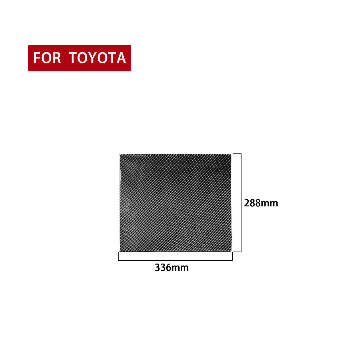 Prepreg Dry Carbon 3*3 3K Real Carbon Fiber Rear Seat Air Vent Anti-Kick Panel Trim for Toyota Tundra XK50 Facelift (2014-2021)