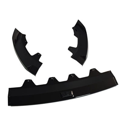 TOP-Style 3-Section Front Lip Spoiler for BMW X3 G45 (2024 - 2026), Glossy Black