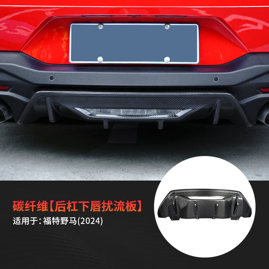Real Carbon Fiber Rear Lip Spoiler Trim for Ford / Ford Mustang (2024 - 2025)