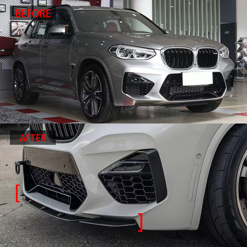 适用于18-21款宝马X3M X4M 3段式MP款前铲前唇