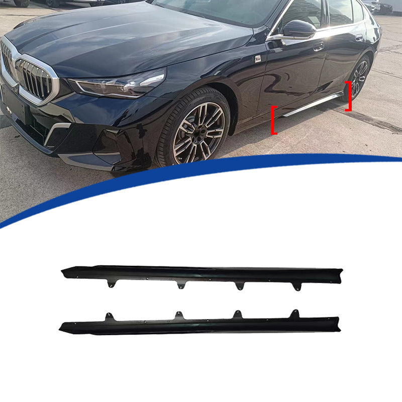 Overseas Spec MP-Style Side Skirts for BMW 5 Series G60 (2024 - 2026), Glossy Black