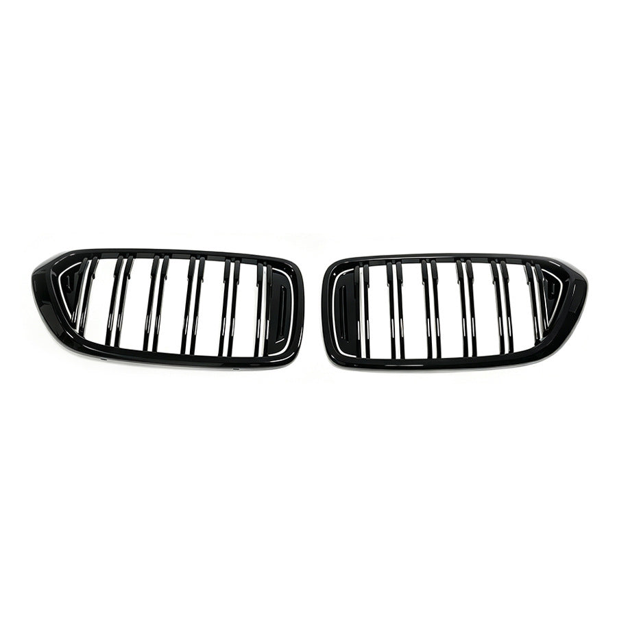 Double-Slat Front Grille for BMW 6 Series GT G32 (2018 - 2020), Glossy Black