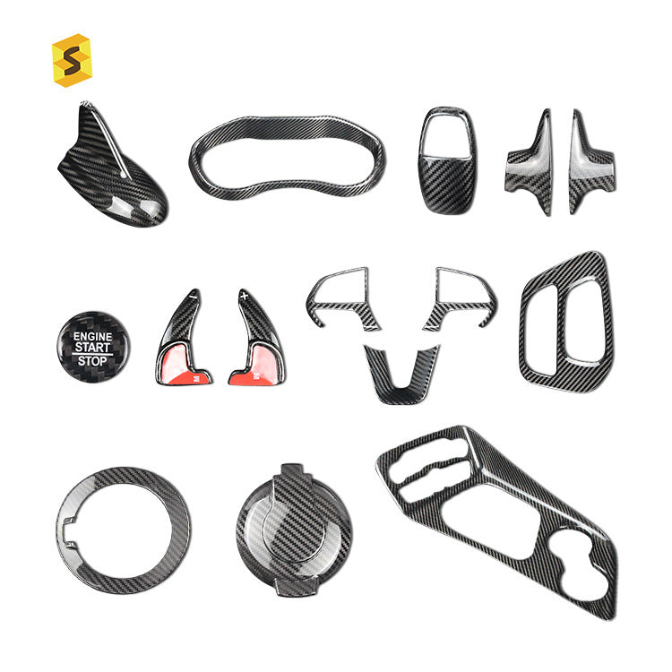 Real Carbon Fiber Decorative Trim Kit for Dodge