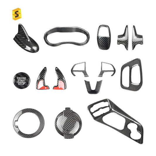 Real Carbon Fiber Decorative Trim Kit for Dodge