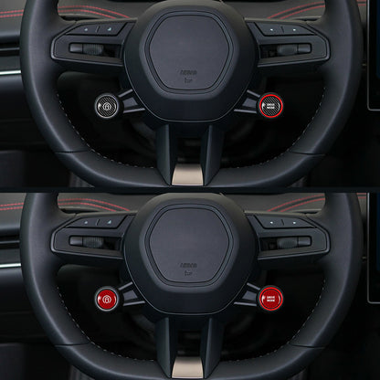 Real Carbon Fiber Steering Wheel Mode Button Trim for Xiaomi SU7
