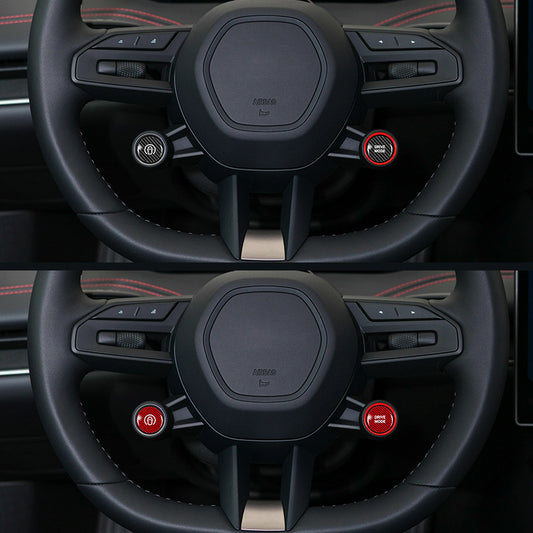 Carbon Fiber Steering Wheel Mode Button Trim for Xiaomi SU7 (alternate view 4)