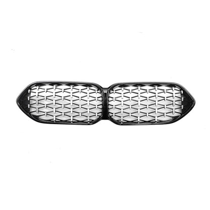 Meteor Front Grille for BMW 2 Series F44 (2021 - 2024), Glossy Black & Semi-Silver