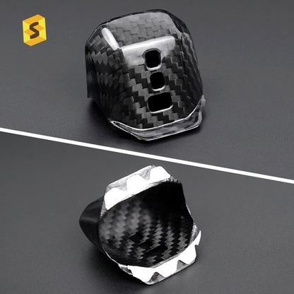 Real Dry Carbon Fiber Gear Shift Knob Cover for Volkswagen Golf 8 (2021 - 2023)