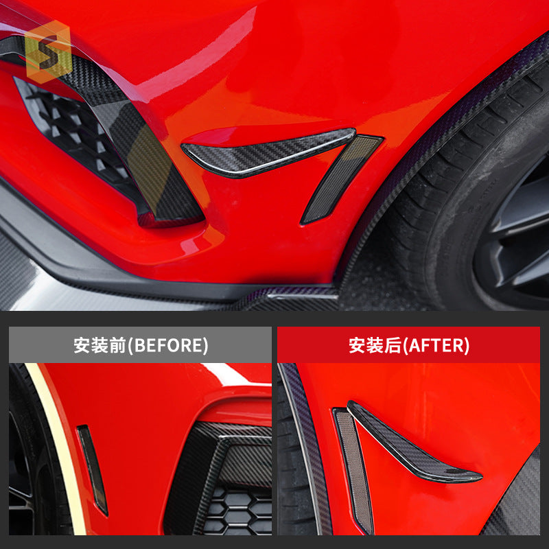 Real Carbon Fiber Canard Trim for Ford / Ford Mustang (2024)