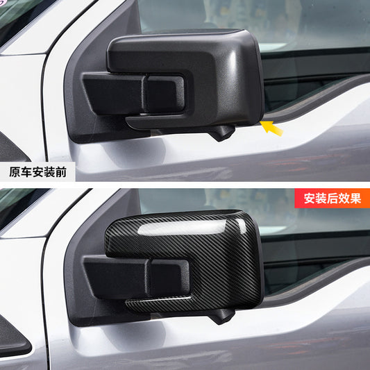 Real Carbon Fiber Side Mirror Cover for Ford