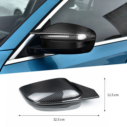 Real Carbon Fiber Side Mirror Cover (Horn-Style) for BMW (2016 - 2025)
