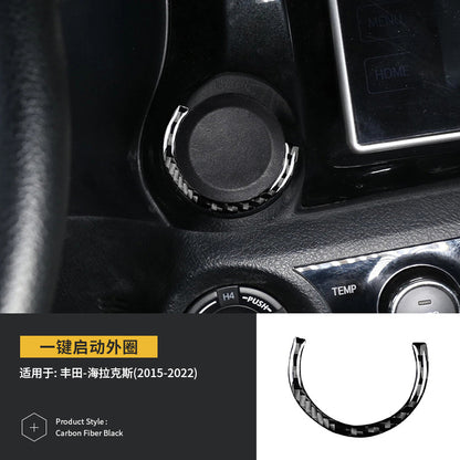 Epoxy Resin Carbon Fiber Interior Trim Kit for Toyota Hilux (2015 - 2022)