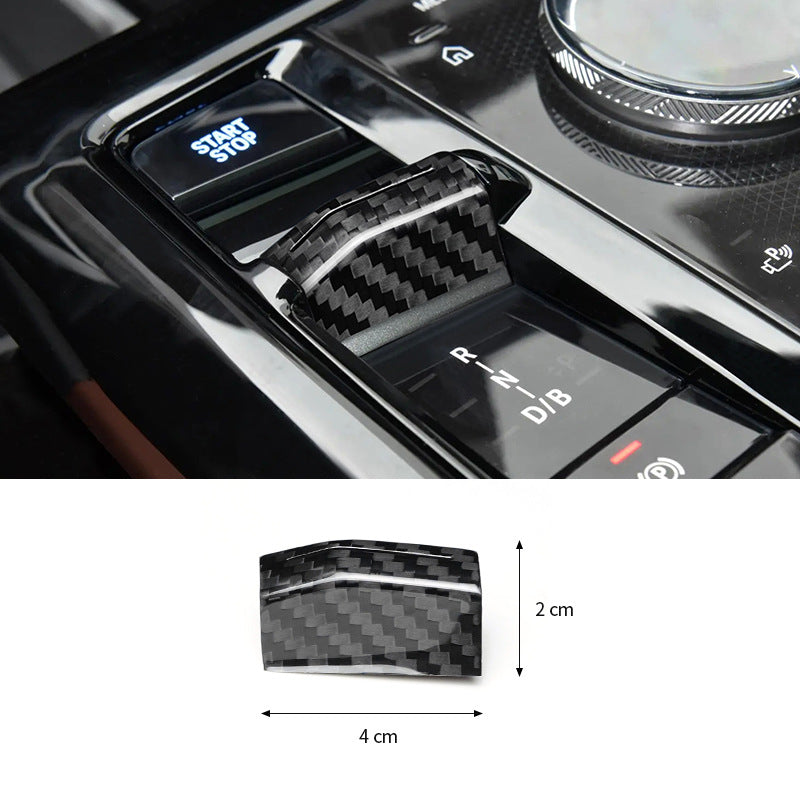 Real Dry Carbon Fiber Gear Shift Knob Cover for BMW 5 Series G60 / G68, i5, M5, X3 (2024 - 2025)