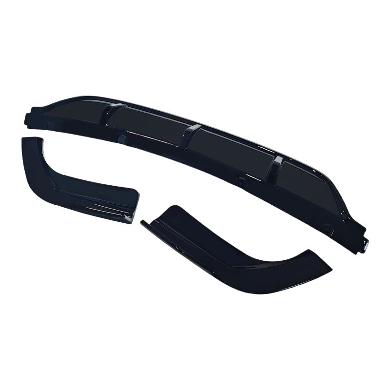 MT Sport Blacked-Out Rear Diffuser Lip for BMW X6 F16, Glossy Black
