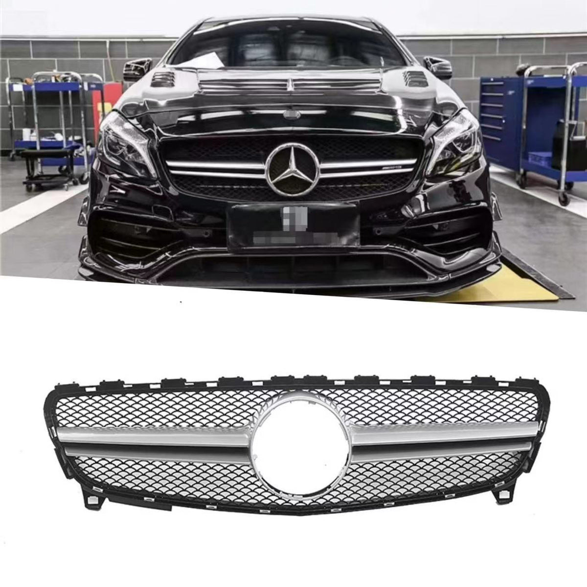AMG-Style Front Grille for Mercedes-Benz A-Class W176 (2016 - 2018)
