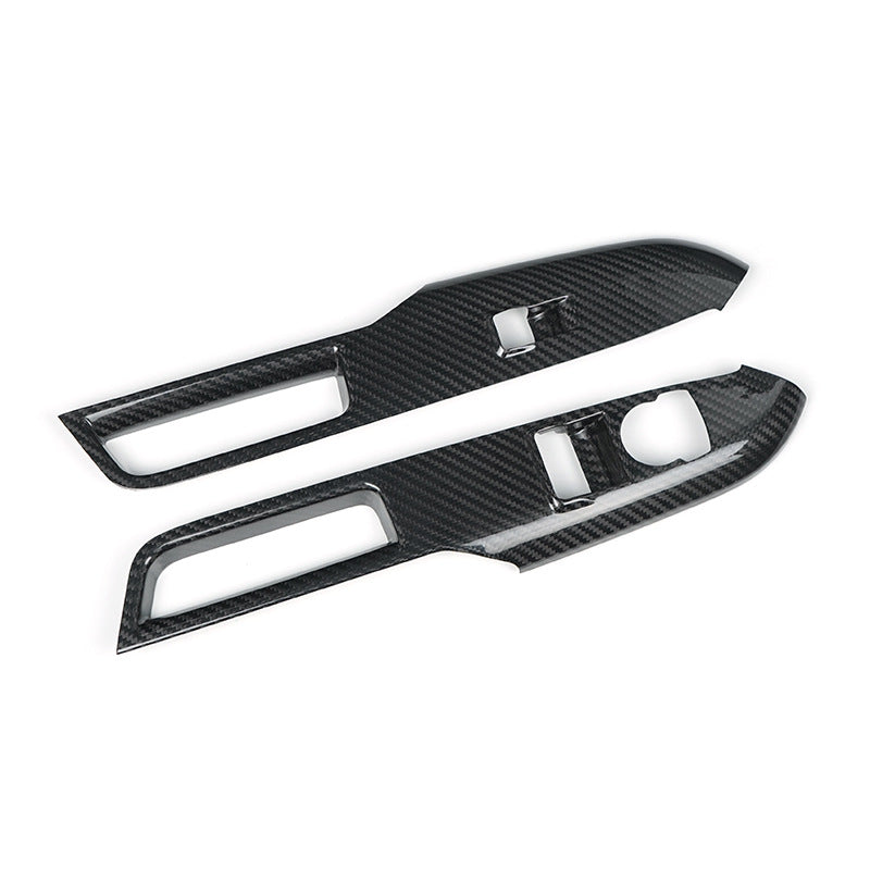 Real Carbon Fiber Window Switch Panel Trim for Ford / Ford Mustang