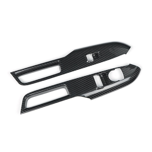 Real Carbon Fiber Window Switch Panel Trim for Ford (alternate view 5)