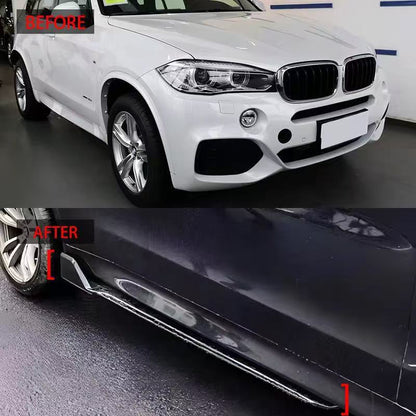 Blacked-Out 4-Section Front Lip Spoiler for BMW X5 F15 (2014 - 2018)