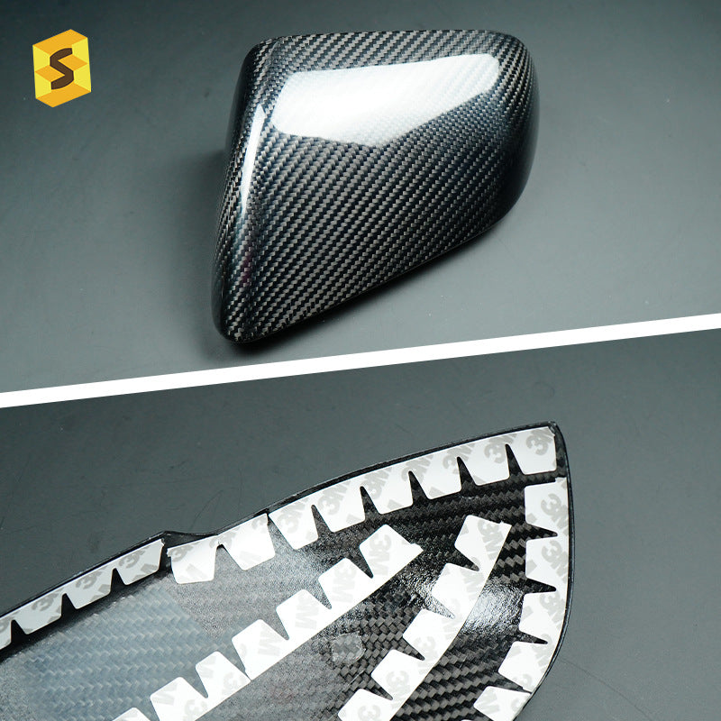 Real Carbon Fiber Side Mirror Housing Cover for Ford / Ford Mustang (2024)