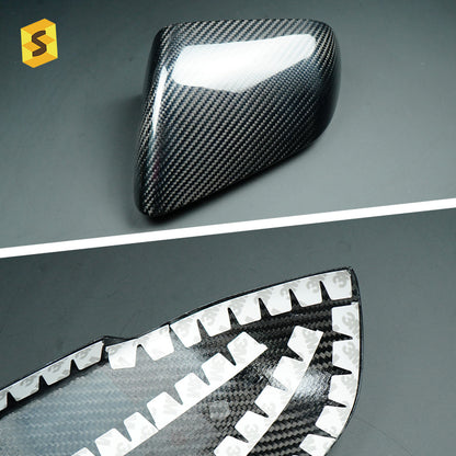 Real Carbon Fiber Side Mirror Housing Cover for Ford / Ford Mustang (2024)