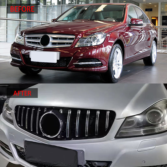 GT-Style Front Grille for Mercedes-Benz C-Class W204 (alternate view 2)