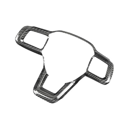 Real Carbon Fiber Steering Wheel Trim for Ford Mustang (2024)