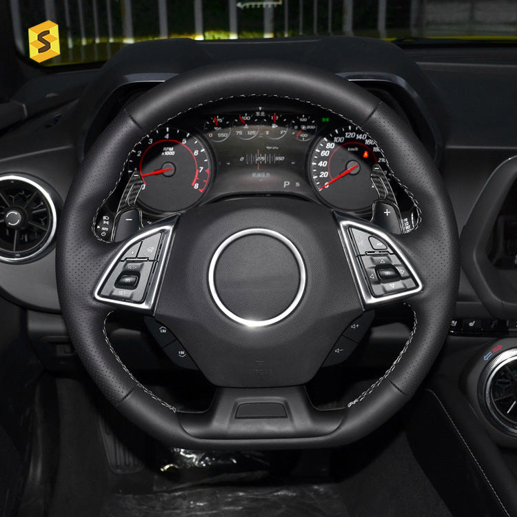 Carbon Fiber Steering Wheel Shift Paddle Cover for Chevrolet Camaro / Buick / Cadillac XT5