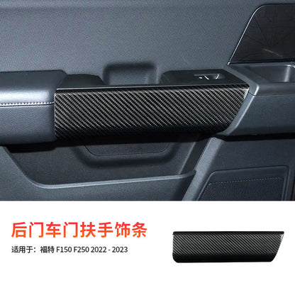 Real Carbon Fiber Armrest Trim for Ford F-150