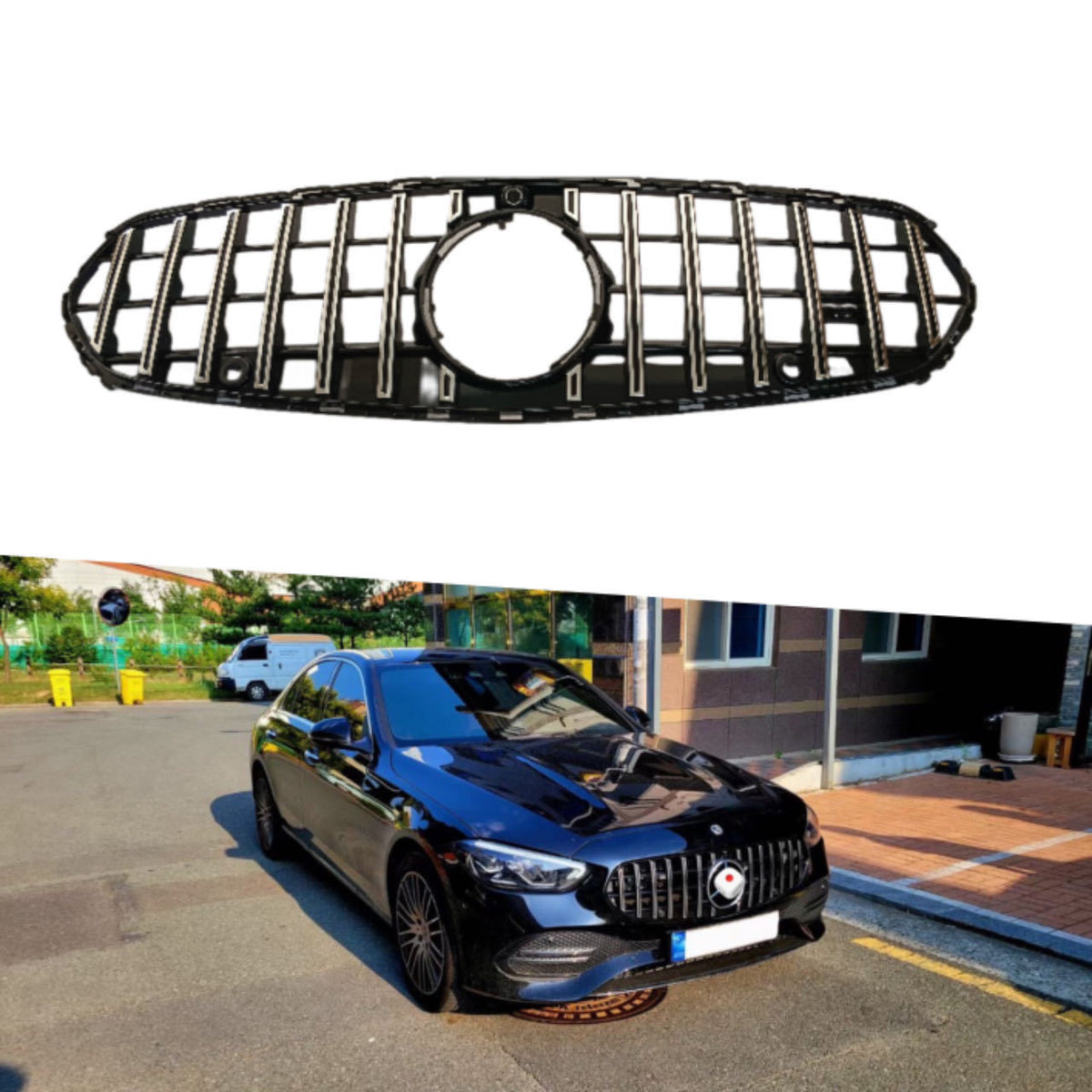 GT Vertical-Bar Vertical-Bar Front Grille for Mercedes-Benz C-Class W206 (2021 - 2026)
