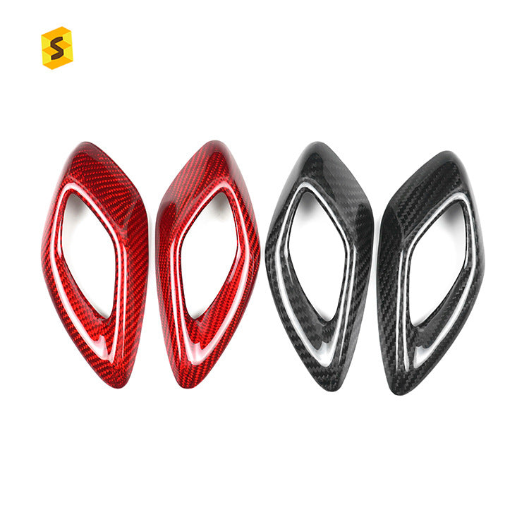 Real Dry Carbon Fiber Interior Door Handle Trim for Chevrolet Camaro (2016+)