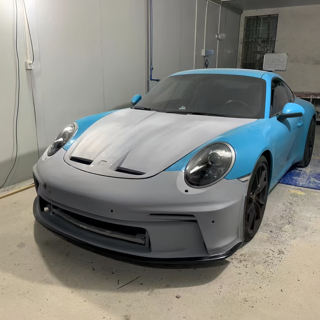 适用于保时捷911 997碳纤维GT3款真干碳湿碳车头备箱机盖carbon