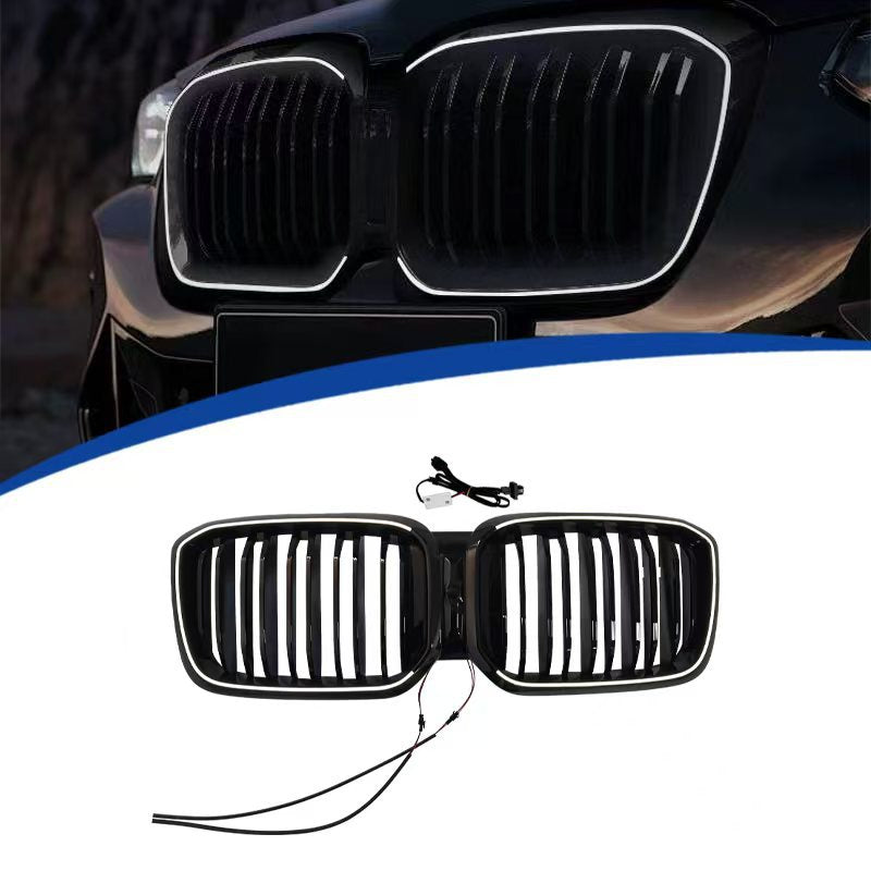 LED Illuminated Double-Slat Front Grille for BMW X3 G01 (2022 - 2024)
