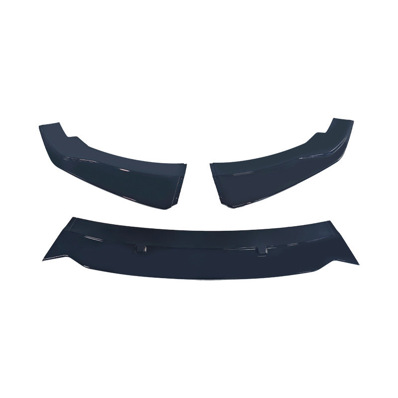 Standard 3-Section Front Lip Spoiler for BMW 1 Series F20 (2015 - 2019), Glossy Black