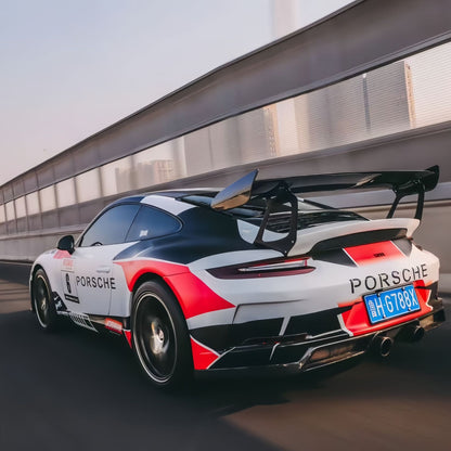 适用保时捷991改装GT3RS干碳纤维尾翼DRY CARBON PORSCHE TURBO