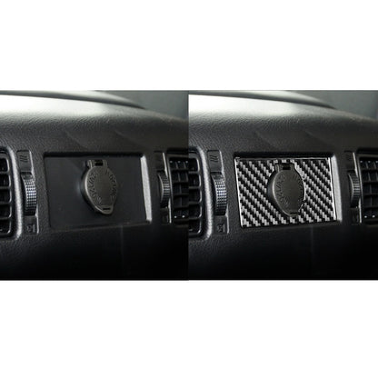 Prepreg Dry Carbon 3*3 3K Carbon Fiber Rear Seat Cigarette Lighter Switch Cover Trim for Toyota Tundra XK50 Facelift (2014-2021)