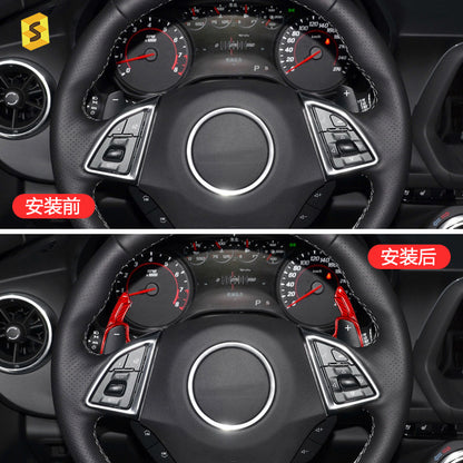 Carbon Fiber Steering Wheel Shift Paddle Cover for Chevrolet Camaro / Buick / Cadillac XT5
