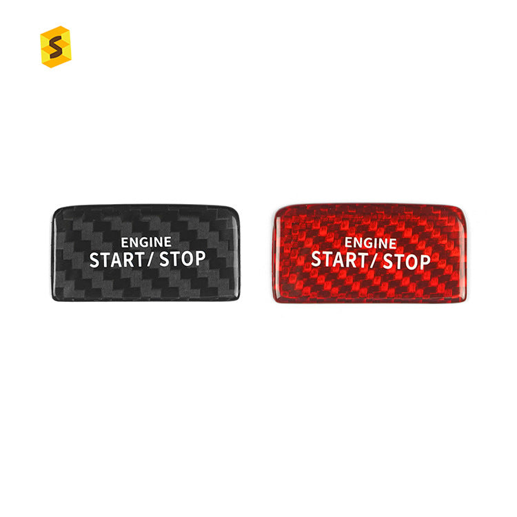 Carbon Fiber Push-Start Button Trim for Volkswagen Golf 8