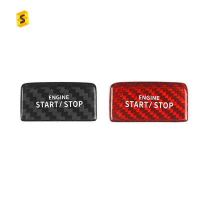 Carbon Fiber Push-Start Button Trim for Volkswagen Golf 8