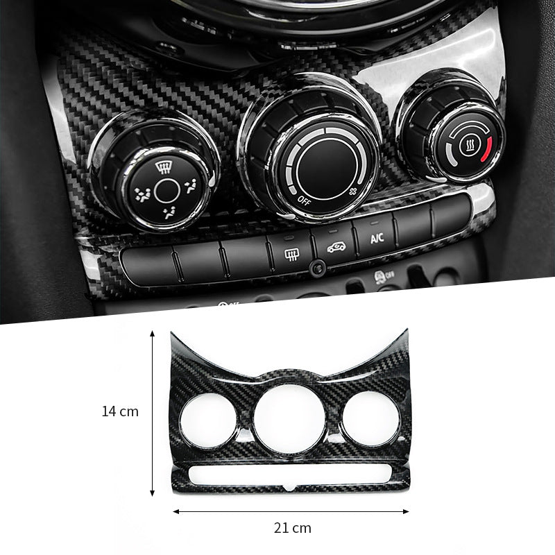 Real Carbon Fiber AC Knob Panel Trim for MINI Cooper F55 (2014 - 2021)