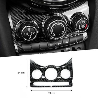 Real Carbon Fiber AC Knob Panel Trim for MINI Cooper F55 (2014 - 2021)