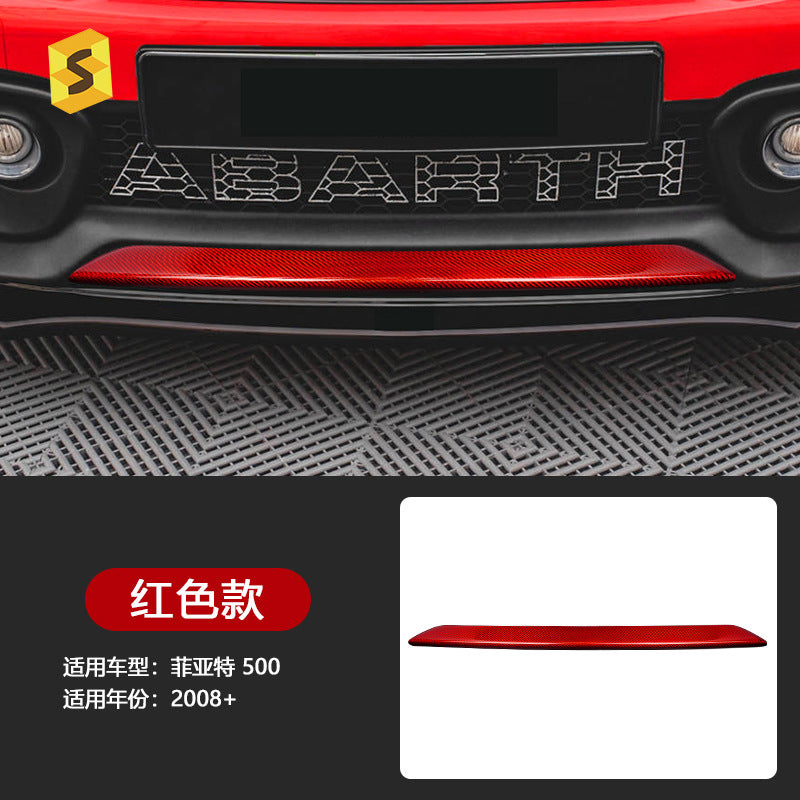 Real Carbon Fiber Front Bumper Lip Trim for Fiat Abarth 500 / 595