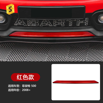 Real Carbon Fiber Front Bumper Lip Trim for Fiat Abarth 500 / 595