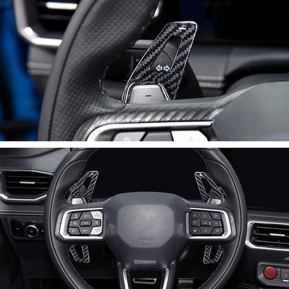 Real Carbon Fiber Steering Wheel Trim for Ford / Ford Mustang
