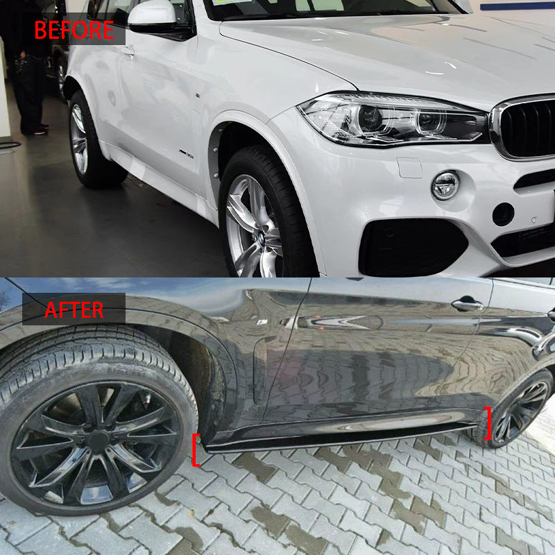 MT One-Piece Side Skirts for BMW X5 F15 / BMW X6 F16 (2014 - 2019), Glossy Black