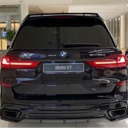 Blacked-Out 3-Section Rear Spoiler for BMW X7 G07 (2020 - 2026), Glossy Black
